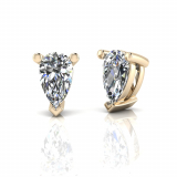Pear Four Claw Stud