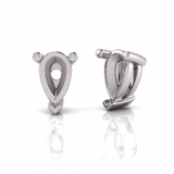 Pear Four Claw Stud
