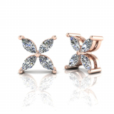 Marquise Flower Studs