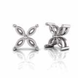 Marquise Flower Studs