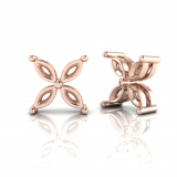 Marquise Flower Studs