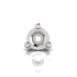 Round Three Claw Stud