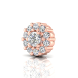 Round Claw Set Halo Earring