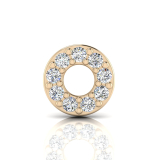 Round Disk Pave Set Stud