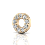 Round Disk Pave Set Stud