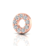 Round Disk Pave Set Stud