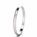 6mm Wide Half-Round Profile Bangle Size S