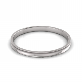 6mm Wide&nbsp;Concave Profile Bangle Size L