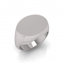 Gents Oval Shaped Signet Ring