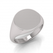 Ladies Round Shaped Signet Ring