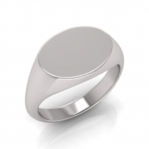 Ladies Oval Shaped Signet Ring