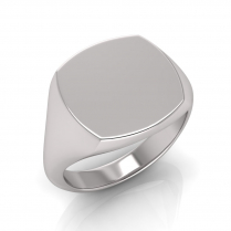 Ladies Cushion Shaped Signet Ring
