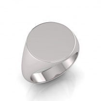 Gents Medium Size Round Shaped Signet Ring