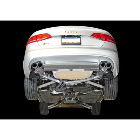 AWE Audi B8.5 S4 3.0T Touring Edition Exhaust System - Chrome Silver Tips (102mm)
