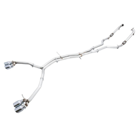 AWE Audi B9 S5 Sportback Track Edition Exhaust - Non-Resonated (Silver 102mm Tips)