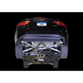 AWE Audi B8 A5 2.0T Touring Edition Exhaust - Dual Outlet Polished Silver Tips
