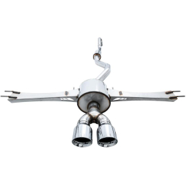 AWE 2016+ Honda Civic Si Touring Edition Exhaust w/Front Pipe & Dual Chrome Silver Tips