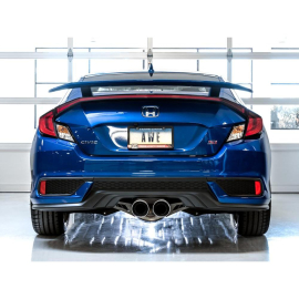 AWE 2016+ Honda Civic Si Touring Edition Exhaust w/Front Pipe & Dual Chrome Silver Tips