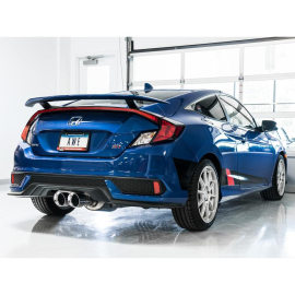 AWE 2016+ Honda Civic Si Touring Edition Exhaust w/Front Pipe & Dual Chrome Silver Tips