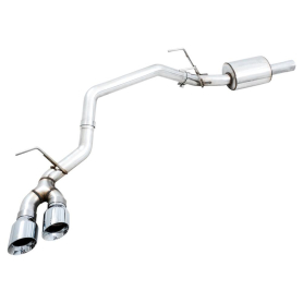 AWE 09-18 RAM 1500 5.7L (w/o Cutouts) 0FG Single Side Exit Cat-Back Exhaust - Chrome Tips