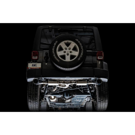 AWE 07-18 Jeep Wrangler JK/JKU 3.6L Tread Edition Axle-Back Dual Exhaust - Diamond Black Tips