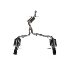 AWE Audi B8 A5 2.0T Touring Edition Exhaust - Dual Outlet Diamond Black Tips