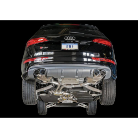 AWE Audi 8R SQ5 Touring Edition Exhaust - Quad Outlet Chrome Silver Tips