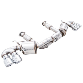 AWE 2020 Chevrolet Corvette (C8) Touring Edition Exhaust - Quad Chrome Silver Tips