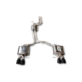 AWE Audi 8R SQ5 Touring Edition Exhaust - Quad Outlet Diamond Black Tips