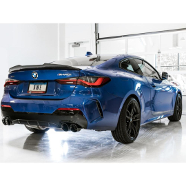 AWE 2019+ BMW M340i (G20) Resonated Touring Edition Exhaust - Quad Diamond Black Tips