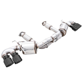 AWE 2020 Chevrolet Corvette (C8) Touring Edition Exhaust - Quad Diamond Black Tips