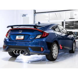 AWE 2016+ Honda Civic Si Touring Edition Exhaust w/Front Pipe & Triple Chrome Silver Tips