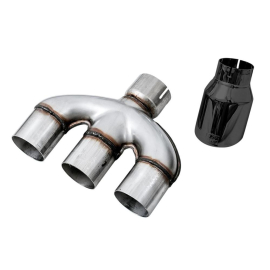 AWE 2016+ Honda Civic Si Touring Edition Exhaust w/Front Pipe & Triple Diamond Black Tips