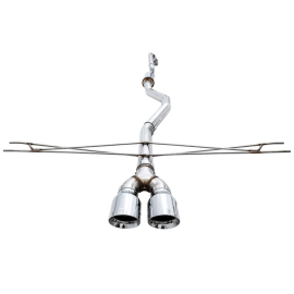 AWE 2016+ Honda Civic Si Track Edition Exhaust w/Front Pipe & Dual Chrome Silver Tips