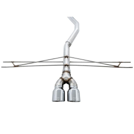 AWE 2016+ Honda Civic Si Track Edition Exhaust w/Front Pipe & Dual Chrome Silver Tips