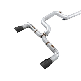 AWE Ford Focus RS Track Edition Cat-back Exhaust - Diamond Black Tips