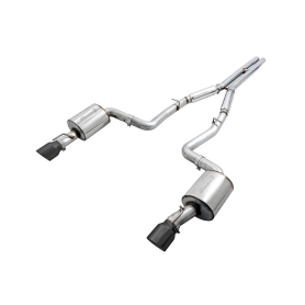 AWE 2015+ Dodge Charger 6.4L/6.2L Non-Resonated Touring Edition Exhaust - Diamond Blk Tips