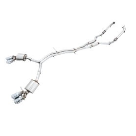 AWE Audi B9 S5 Sportback Touring Edition Exhaust - Non-Resonated (Silver 102mm Tips)