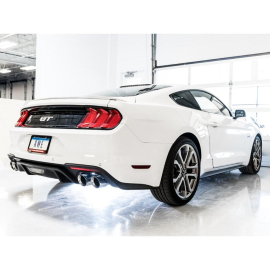 AWE 2018+ Ford Mustang GT (S550) Cat-back Exhaust - Track Edition (Quad Chrome Silver Tips)