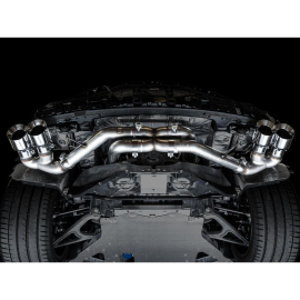 AWE 2020 Chevrolet Corvette (C8) Track Edition Exhaust - Quad Chrome Silver Tips