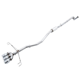 AWE 2017+ Honda Civic Type R Track Edition Exhaust w/Front Pipe & Triple Chrome Silver Tips
