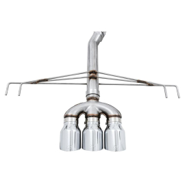 AWE 2017+ Honda Civic Type R Track Edition Exhaust w/Front Pipe & Triple Chrome Silver Tips