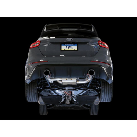 AWE Ford Focus RS SwitchPath Cat-back Exhaust - Chrome Silver Tips