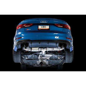 AWE Audi 8V S3 SwitchPath Exhaust w/Diamond Black Tips 102mm