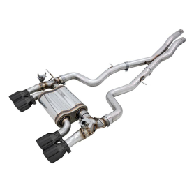 AWE BMW F8X M3/M4 SwitchPath Catback Exhaust - Diamond Black Tips