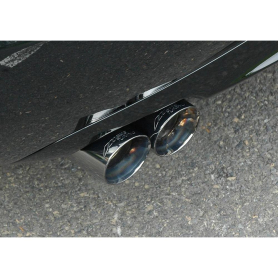 AWE Audi B7 A4 3.2L Touring Edition Quad Tip Exhaust - Diamond Black Tips
