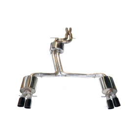AWE Audi B8 / B8.5 S5 Cabrio Touring Edition Exhaust - Resonated - Chrome Silver Tips