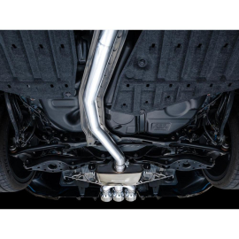 AWE Touring Edition Exhaust for FL5 Civic Type R - Triple Chrome Silver Tips