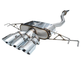 AWE Touring Edition Exhaust for FL5 Civic Type R - Triple Chrome Silver Tips