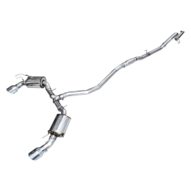 AWE Touring Edition Exhaust for FE1 Civic Si/DE4 Acura Integra - Chrome Silver